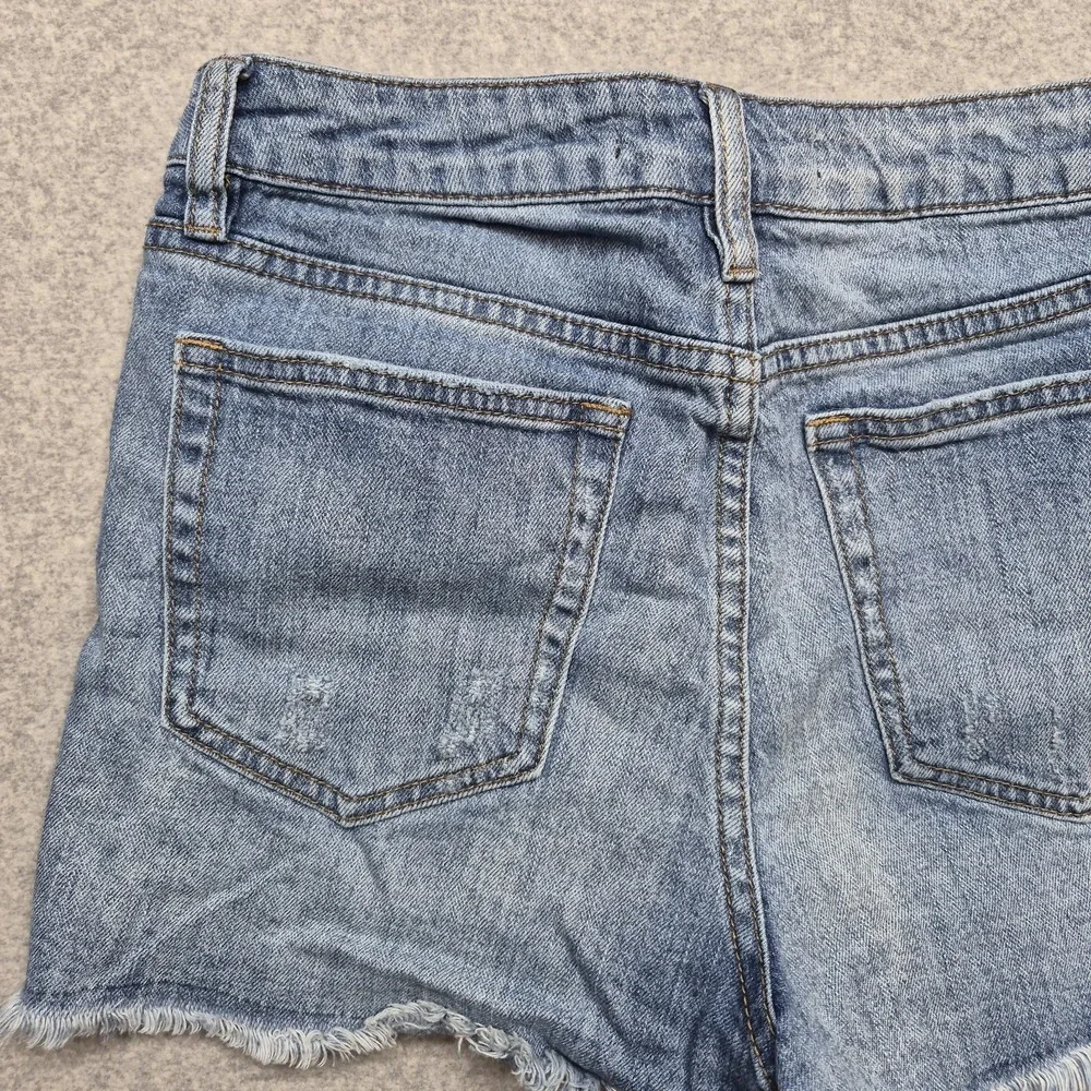 Joes Jeans Cutoff Denim Shorts Womens Distressed Raw Hem Light Wash Y2K Festival